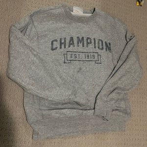 Grey champion hoodie size medium